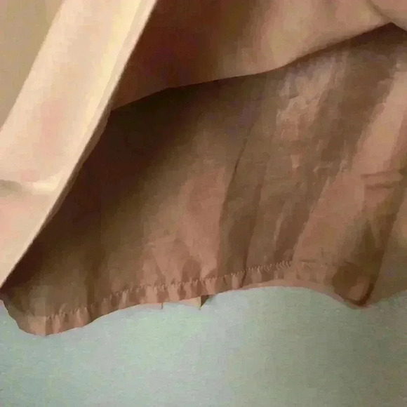 Vtg Apostrophe Beige Creme Pleated skirt Women size 4 - Picture 7 of 8